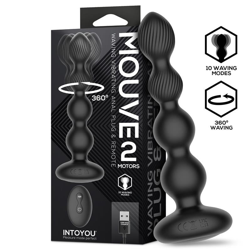 Plug Anale Wireless Rotante 17 cm Mouve