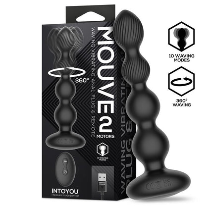 Plug Anale Wireless Rotante 17 cm Mouve