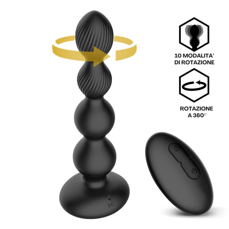 Plug Anale Wireless Rotante 17 cm Mouve