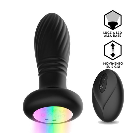 Plug Vibrante Su e Giù Led 12 cm Tainy