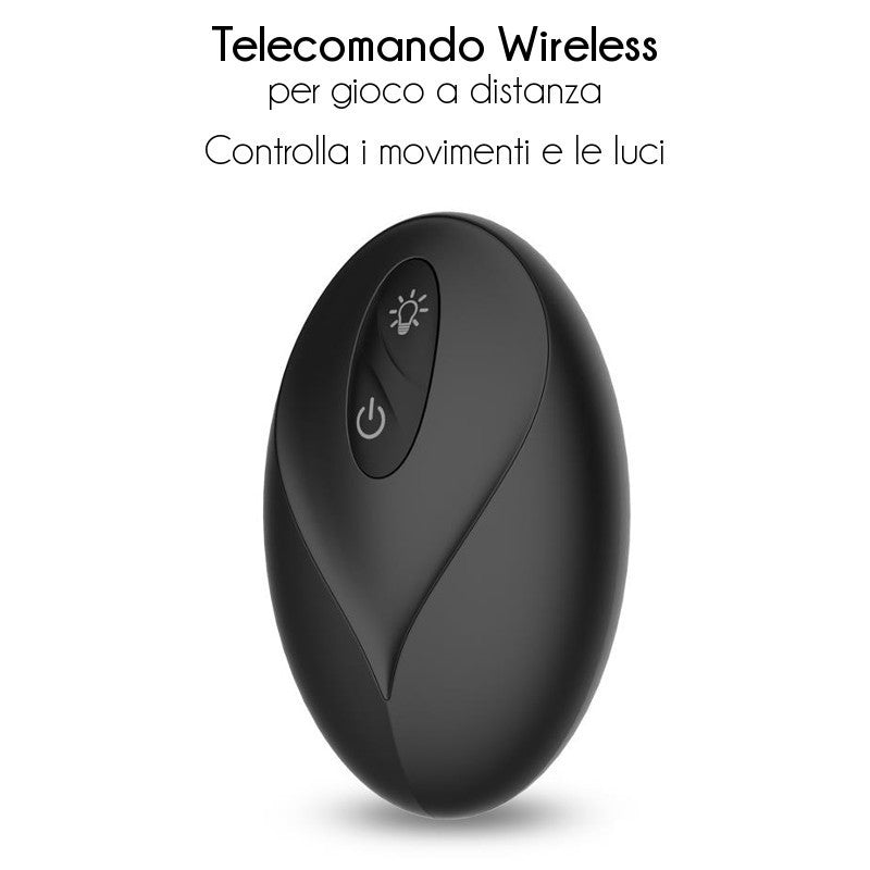 Plug Vibrante Su e Giù Led 12 cm Tainy