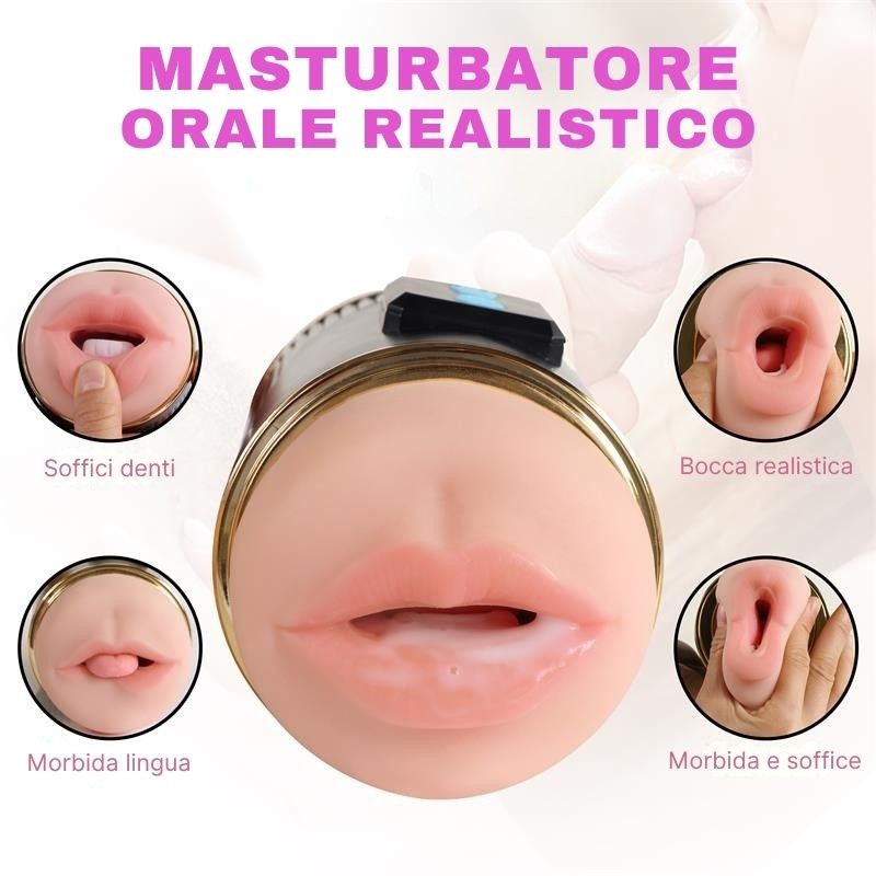 Vagina Vibrante e Bocca 21 cm Kay