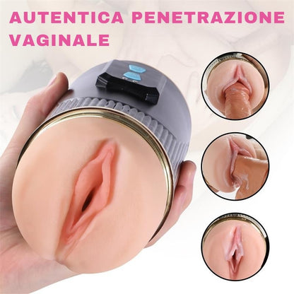 Vagina Vibrante e Bocca 21 cm Kay