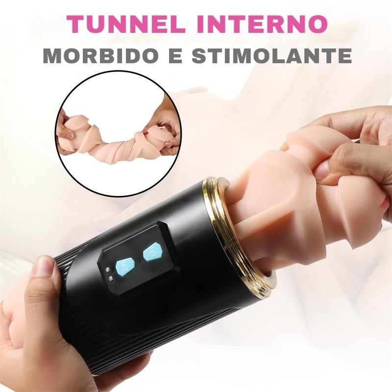 Vagina Vibrante e Bocca 21 cm Kay