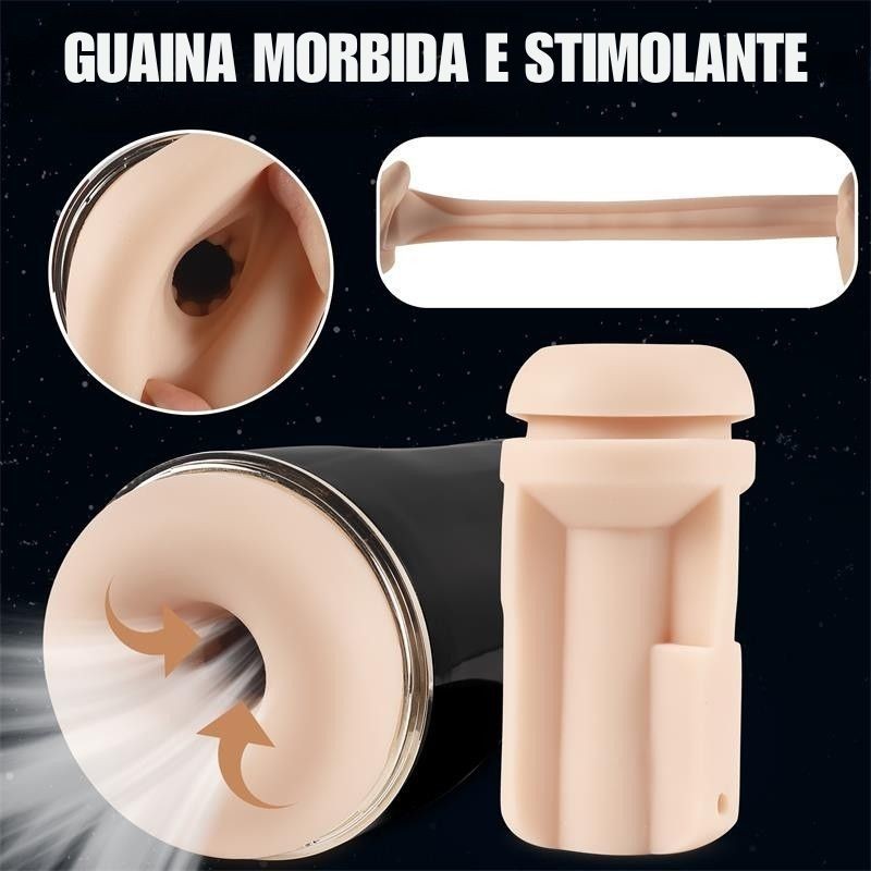 Masturbatore Vibrante Risucchio 23 cm Snow