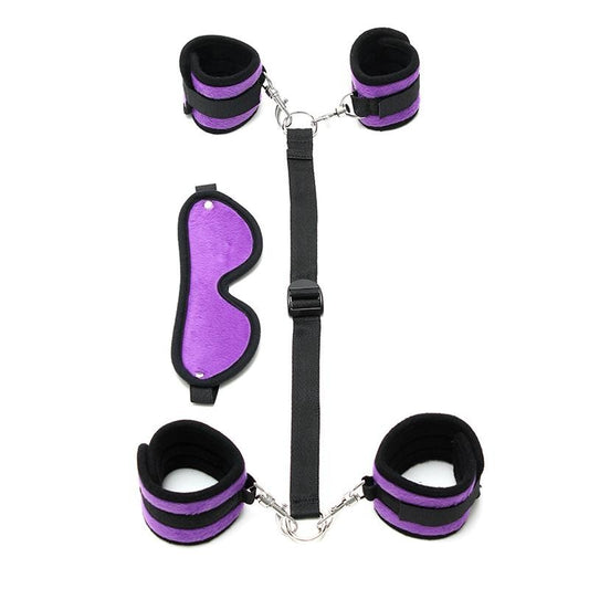 Costrittore Bdsm Manette e Cavigliere Viola