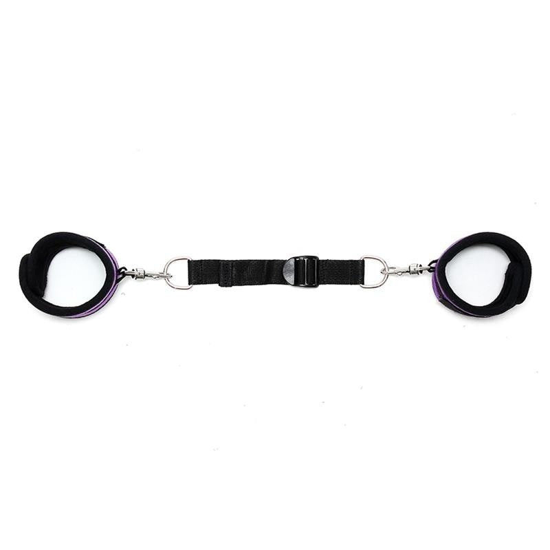 Cavigliere Bondage con Barra Regolabile Viola