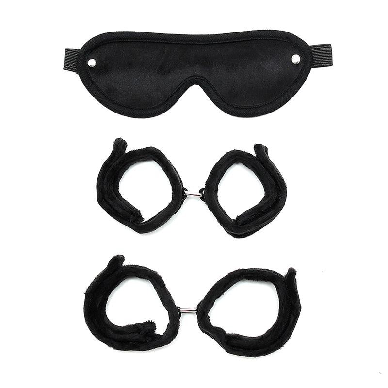 Kit Bondage Soft Manette Cavigliere Mascherina