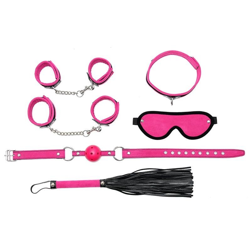Kit Bondage Completo 6 Articoli Rosa