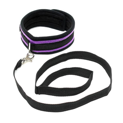 Collare Bdsm con Guinzaglio Viola