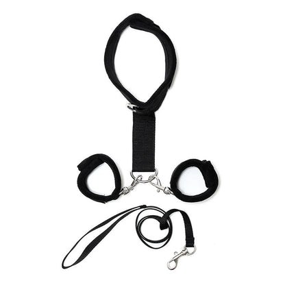 Collare con Guinzaglio e Manette Bdsm