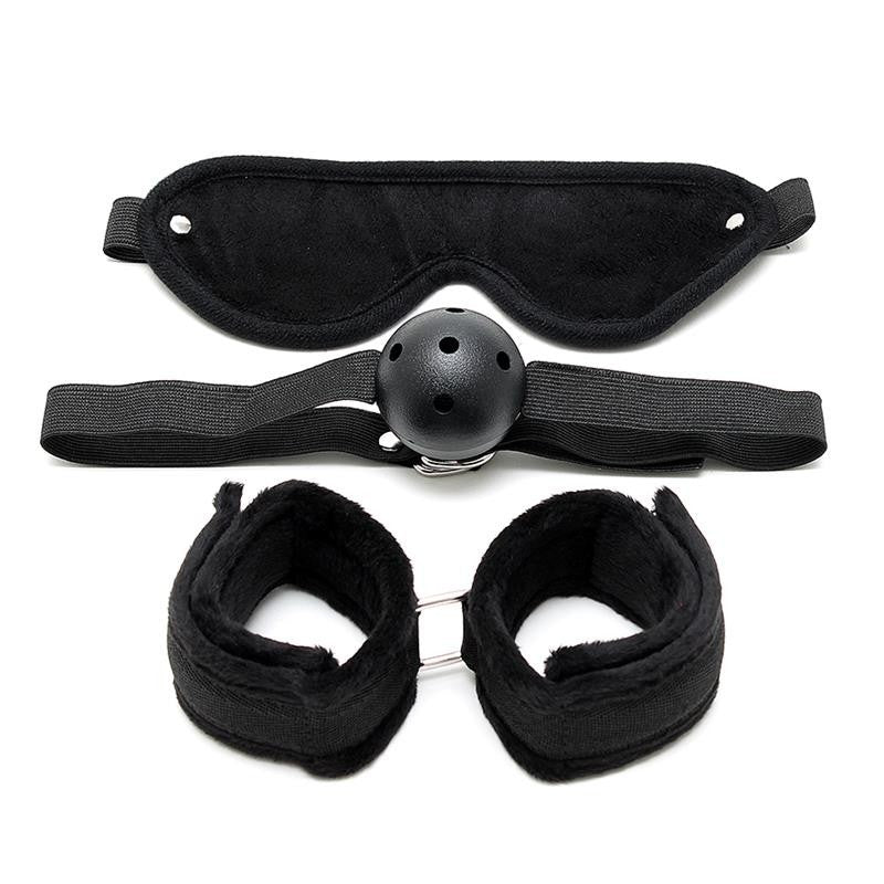 Kit Bondage Manette Ball Gag Mascherina