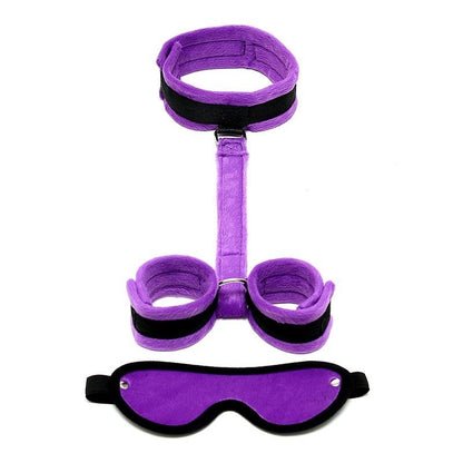Collare con Manette Bondage Soft Viola