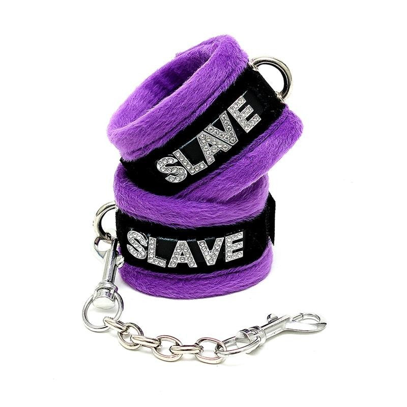 Manette e Mascherina Bondage Soft Viola