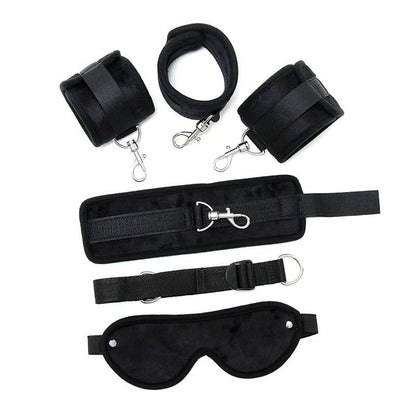 Costrittore Bdsm Manette e Cavigliere Nero