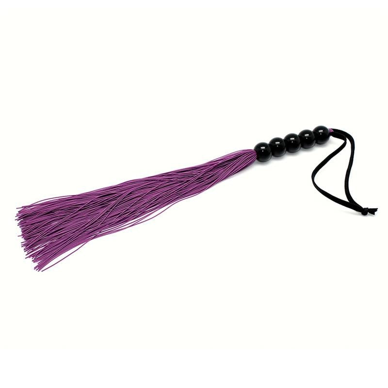 Piccolo Frustino Frange 38 cm Silicone Viola