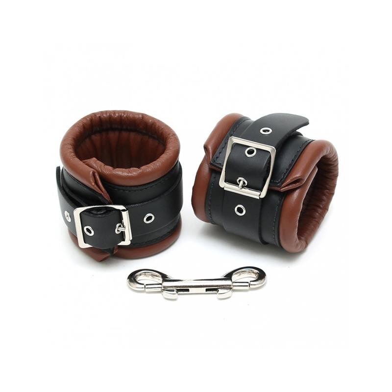 Cavigliere Bdsm Pelle Serie Lux 7 cm Brown