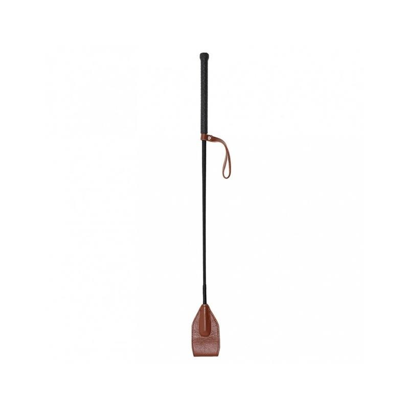 Frustino Equitazione Bdsm Vera Pelle 67 cm Marrone