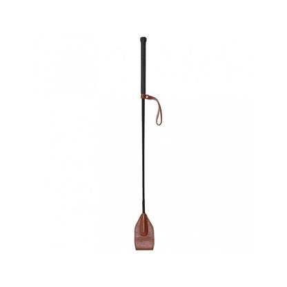 Frustino Equitazione Bdsm Vera Pelle 67 cm Marrone