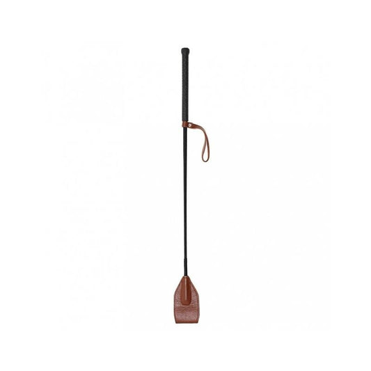 Frustino Equitazione Bdsm Vera Pelle 67 cm Marrone