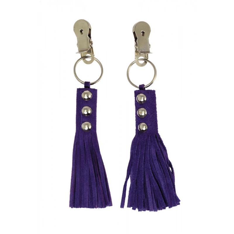 Pinzette Capezzoli Pelle Viola