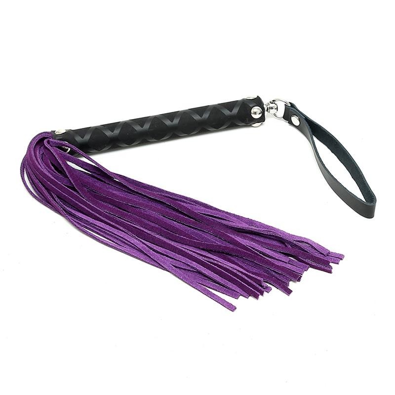 Frustino Bdsm Pelle Viola 35 cm
