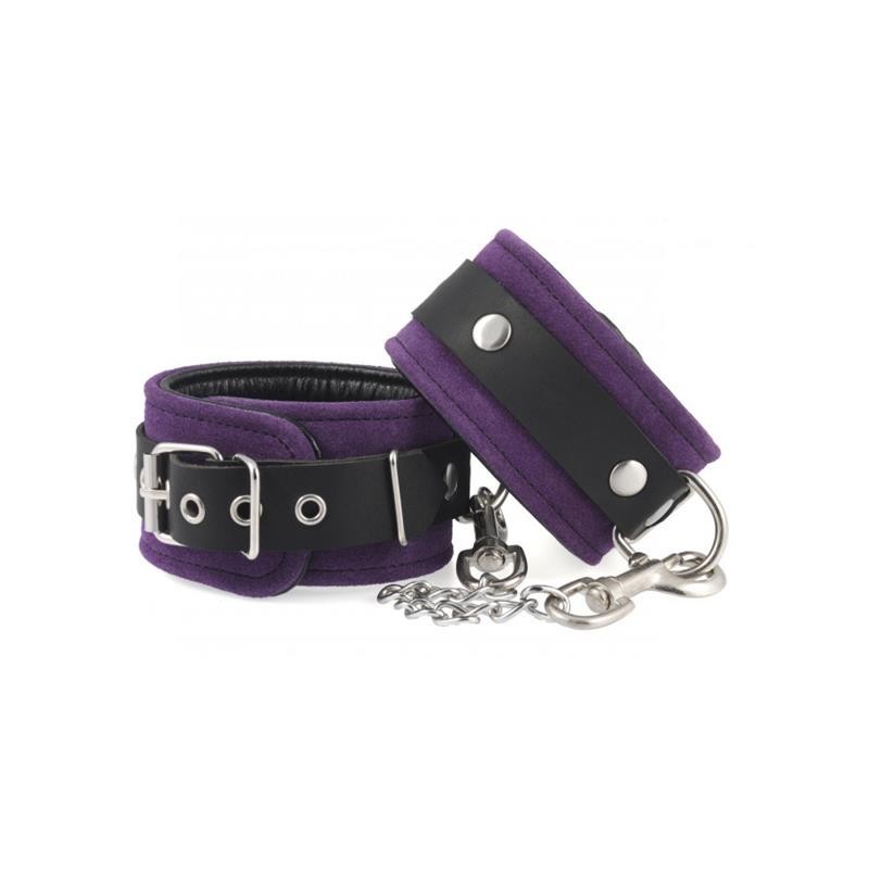 Cavigliere Bondage Pelle Viola