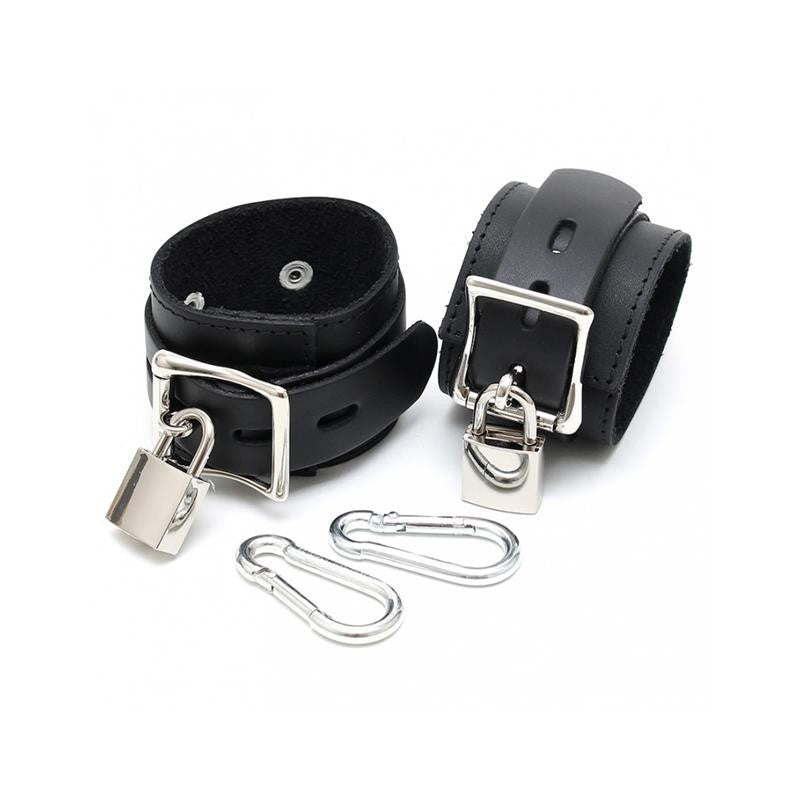 Manette Vera Pelle con Lucchetto