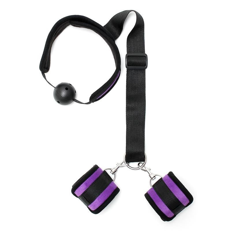 Ball Gag con Manette Viola