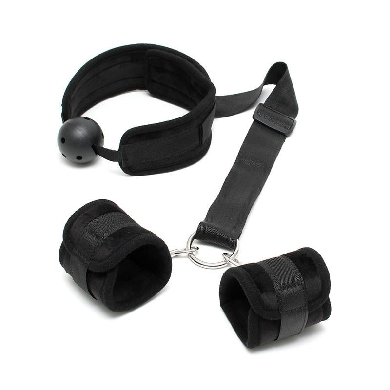 Ball Gag con Manette Nero