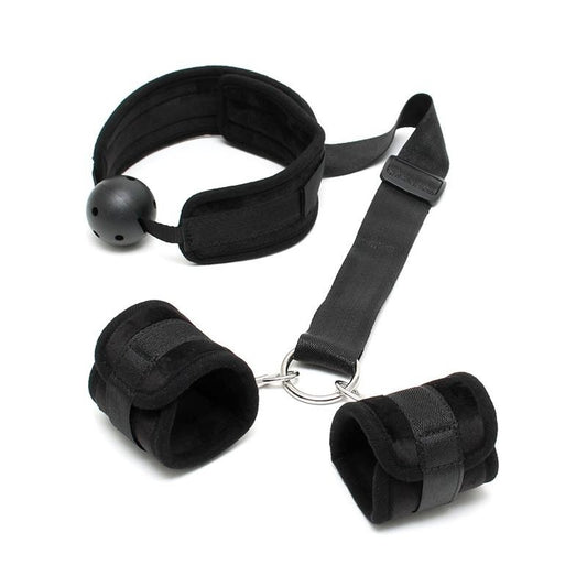 Ball Gag con Manette Nero