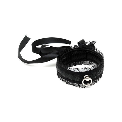 Collare Soft Bondage Nero con Pizzo