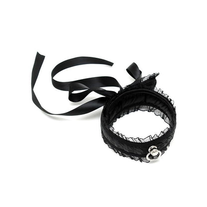Collare Soft Bondage Nero con Pizzo
