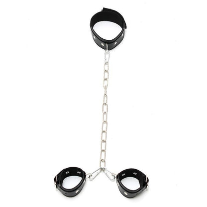 Collare Con Catena Manette Bdsm