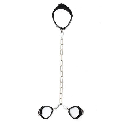 Collare Con Catena Manette Bdsm