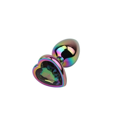 Gioiello Anale Cuore Multicolor 7 cm
