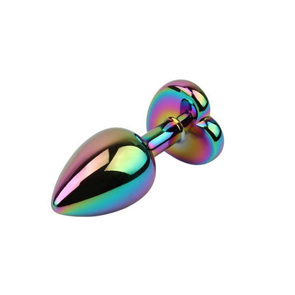 Gioiello Anale Cuore Multicolor 7 cm