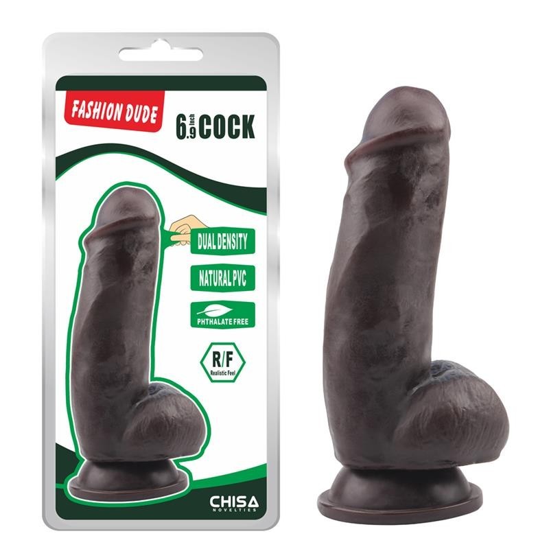 Dildo Largo Nero 17 cm Dude