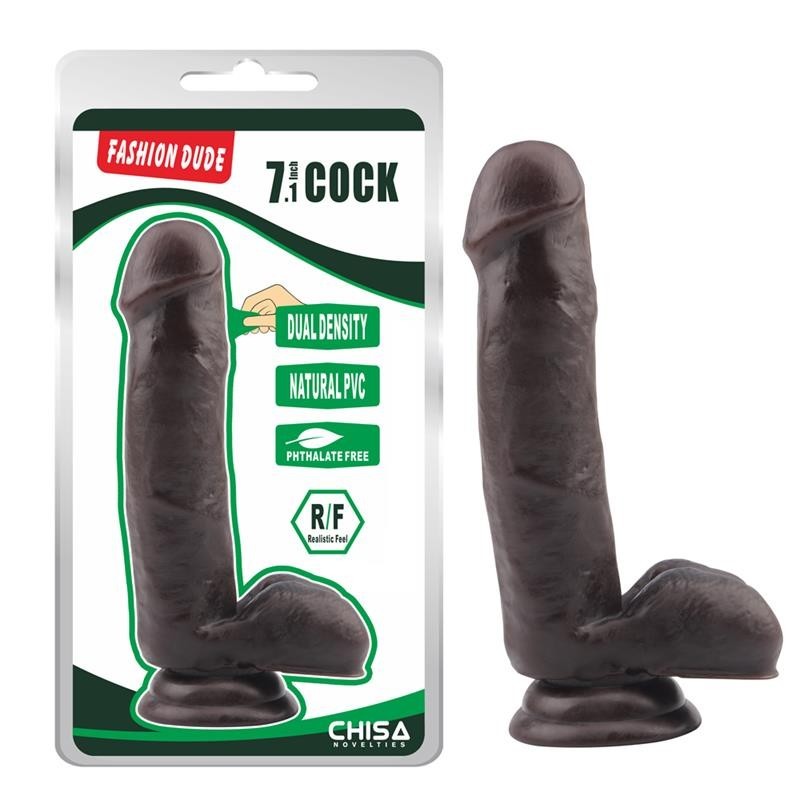 Dildo Nero Realistico 17 cm Dude