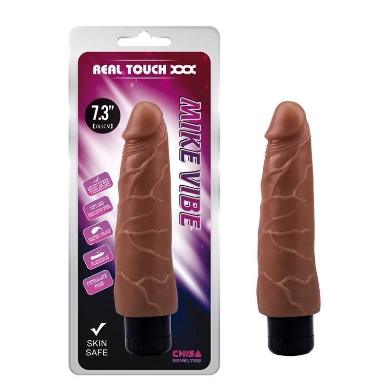 Vibratore Realistico 21 cm Marrone