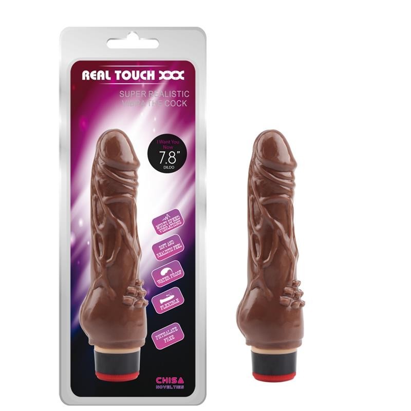 Vibratore Realistico 19 cm Marrone