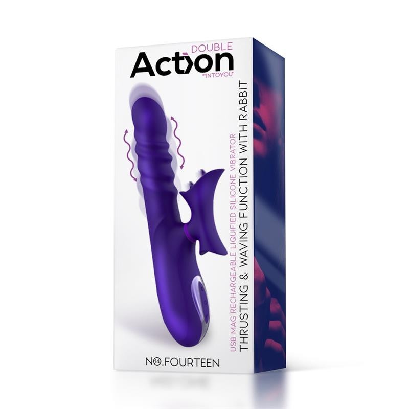 Vibratore Telescopico Lingua Vibrante 26 cm No Fourteen