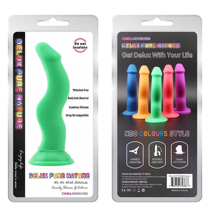Dildo in Silicone Liquido 20 cm Shane G Verde
