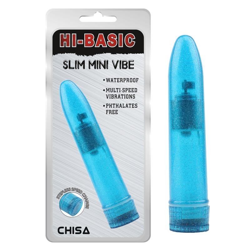 Mini Vibratore Slim Blue