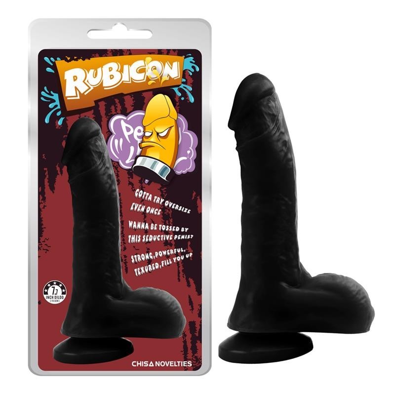 Dildo Nero Realistico 20 cm Rubicon