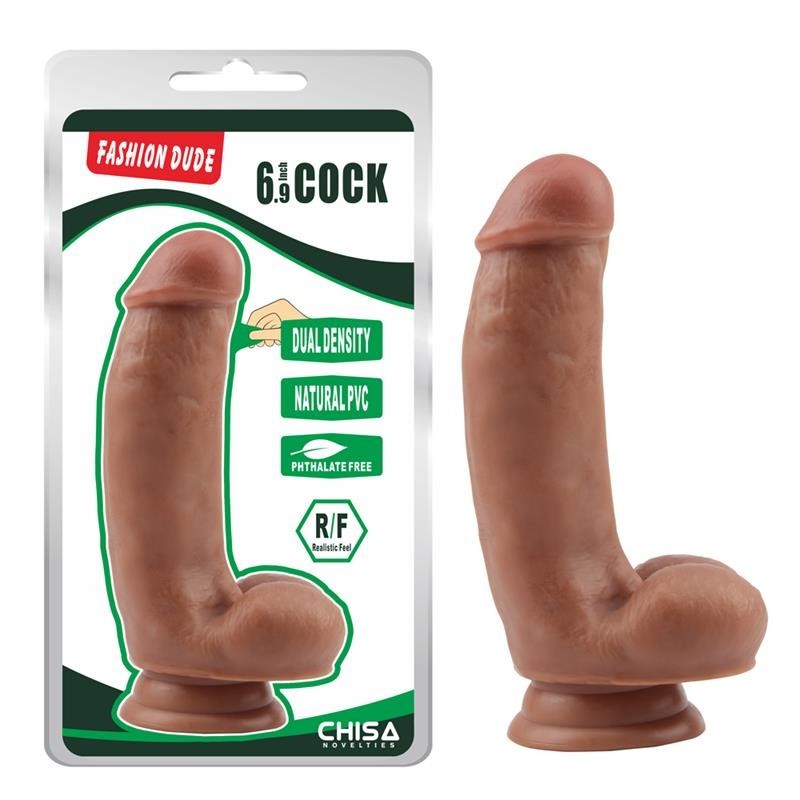 Dildo Mulatto 17 cm Tan Dual Density