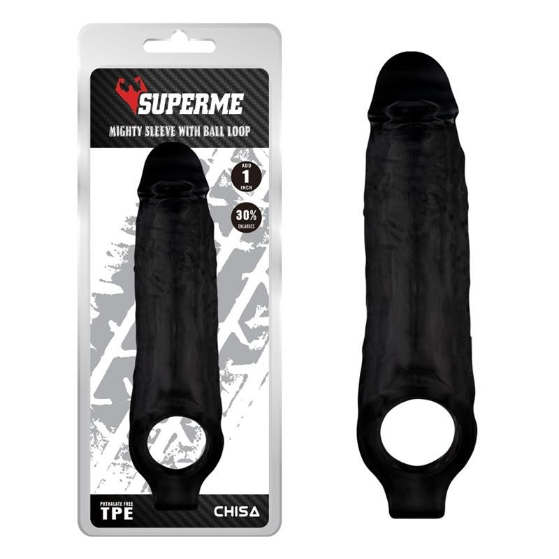 Guaina Per il Pene 22 cm nera