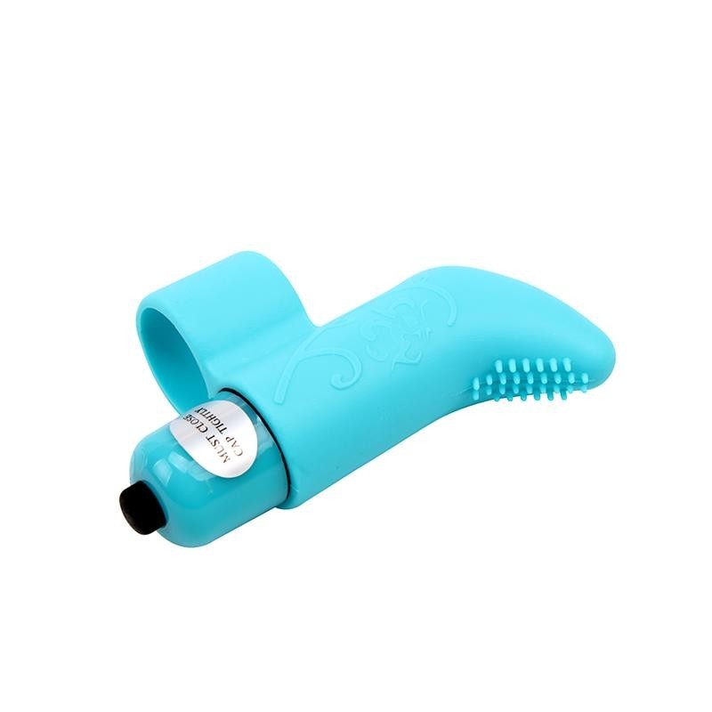 Vibratore Da Dito 7 cm Blu
