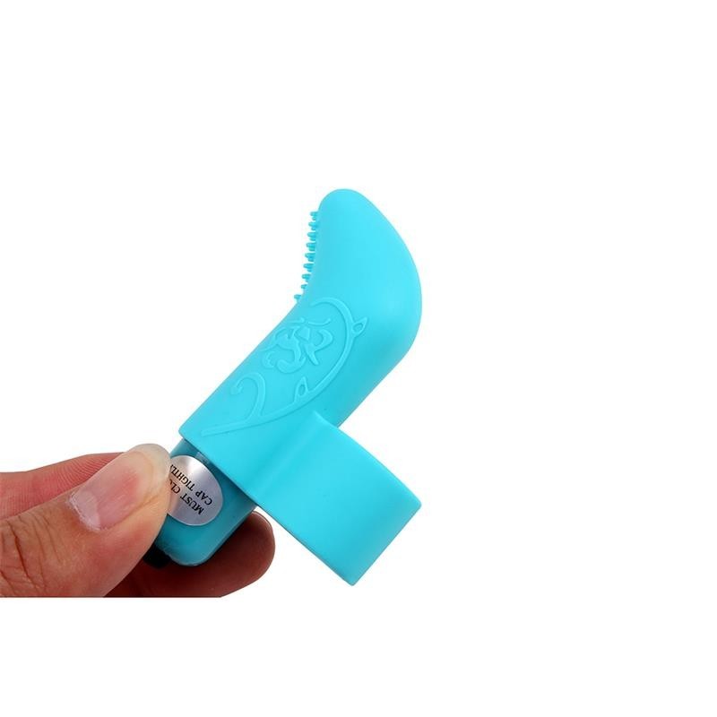 Vibratore Da Dito 7 cm Blu