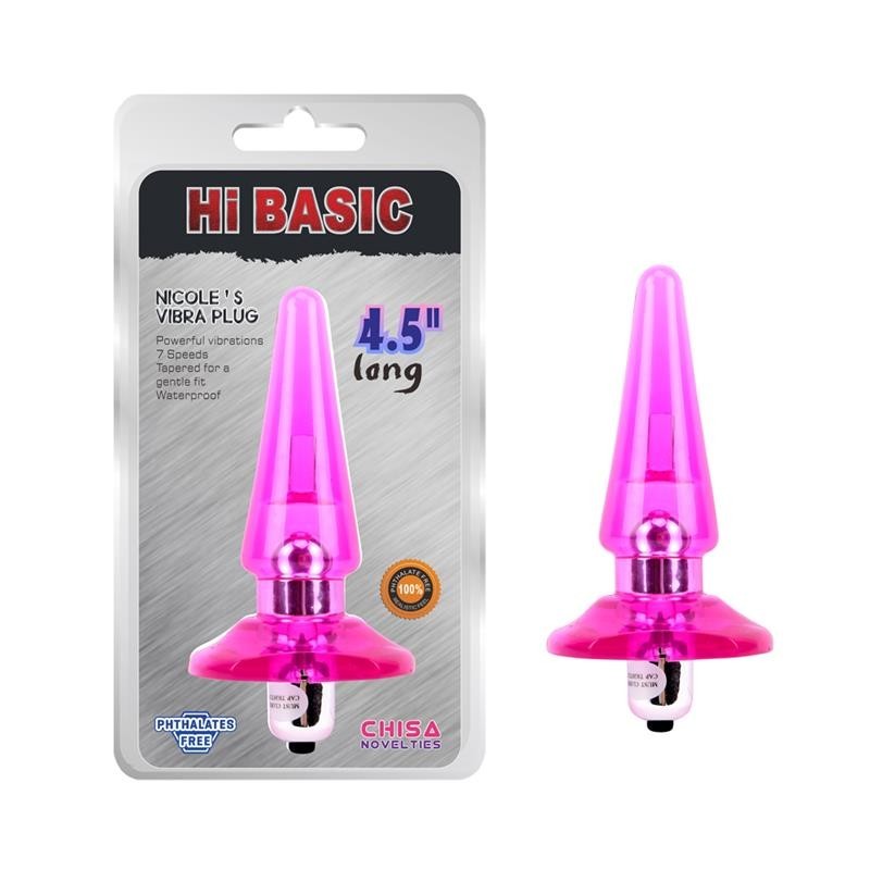 Plug Anale Vibrante 12 cm Rosa